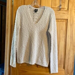 Bobeau Lace Up Back Sweater  size L